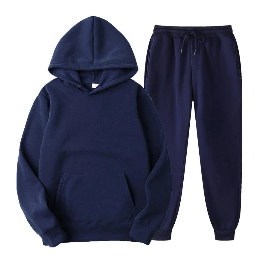 Hoodie Jogger Set - Kordelzug - Zweiteilig - Sweatsuit - Herrenbekleidung-HauteBerlin