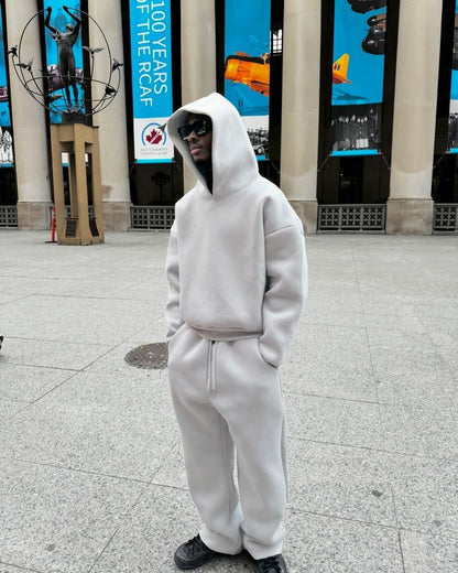 Hoodie Joggers Set | Gerade Beine | Zweiteilig | Jogginganzug | Trainingsanzug für Männer-HauteBerlin
