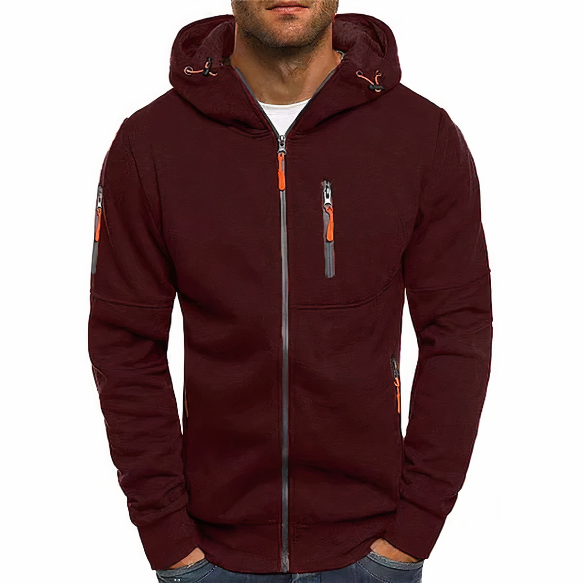 Hoodie | Langarm | Taschen | Zip Hoodie | Herren Hoodie-HauteBerlin