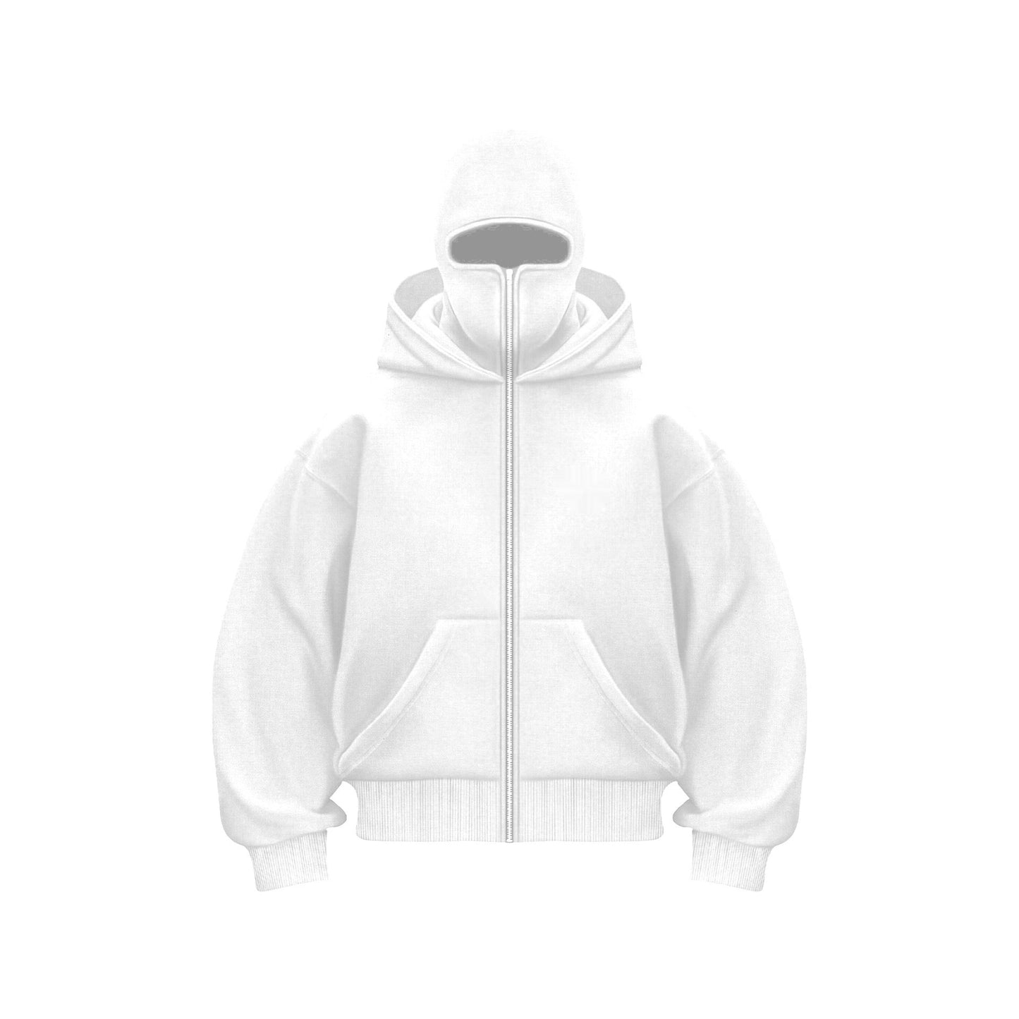 Hoodie mit Maske – Warmer Herren-Hoodie mit Reißverschluss und Gesichtsmaske-HauteBerlin