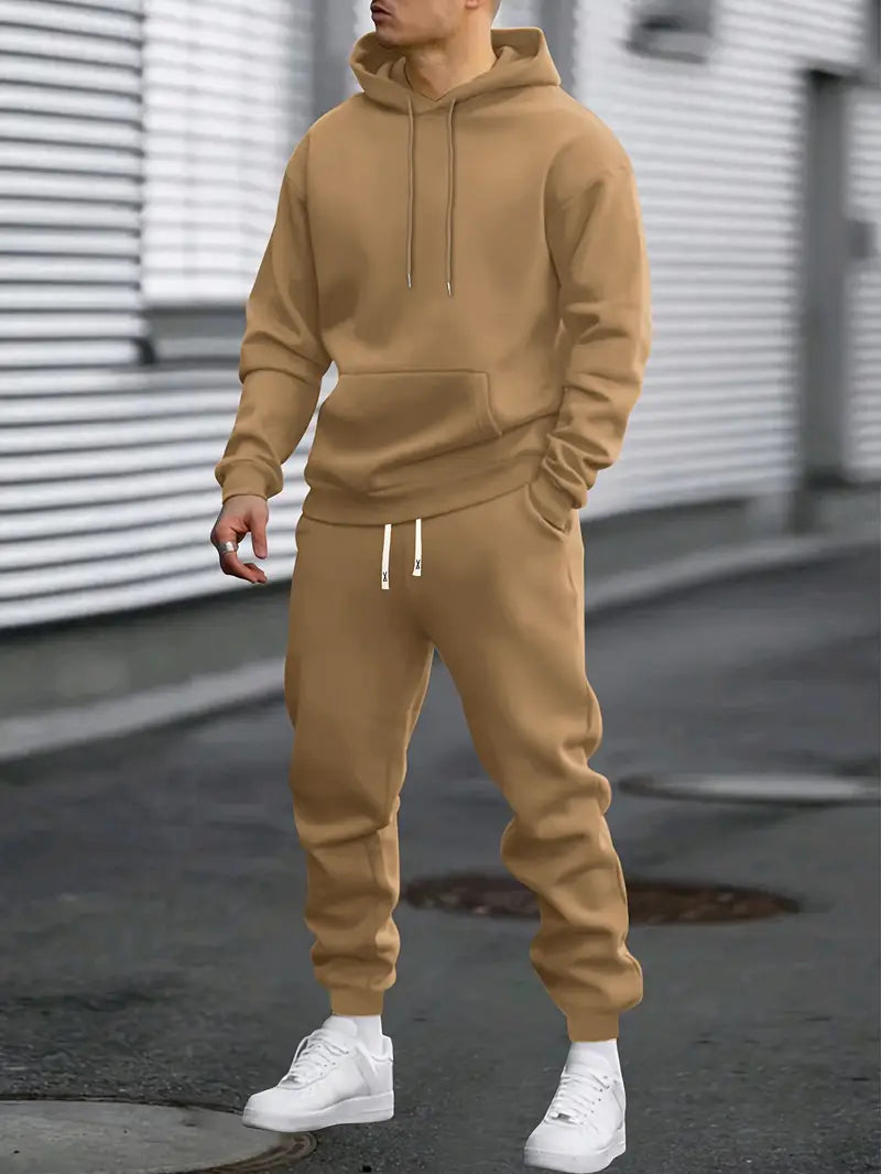 Hoodie und Jogginghose Set – Bequemer zweiteiliger Trainingsanzug für Herren-HauteBerlin