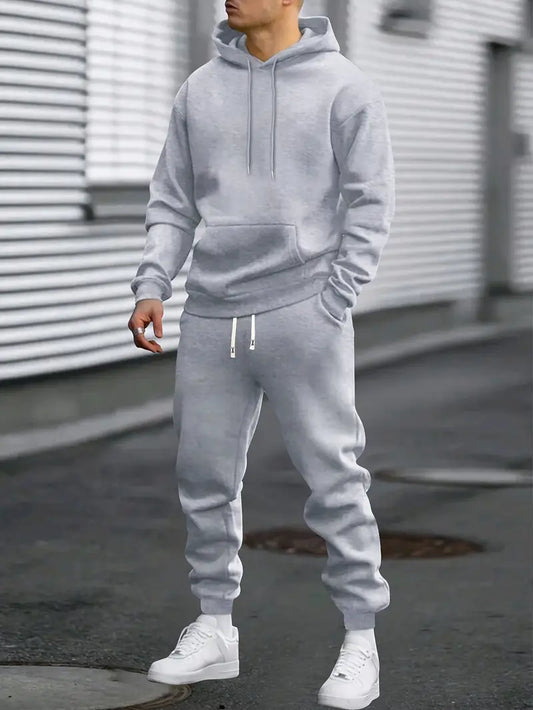 Hoodie und Jogginghose Set – Bequemer zweiteiliger Trainingsanzug für Herren-HauteBerlin