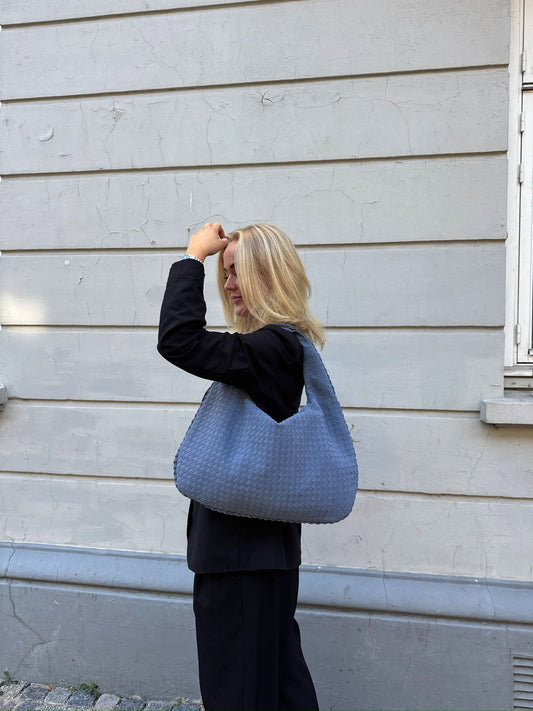 Gewebte Tasche | Groß | Schlaff | Hobo-Tasche | Umhängetasche