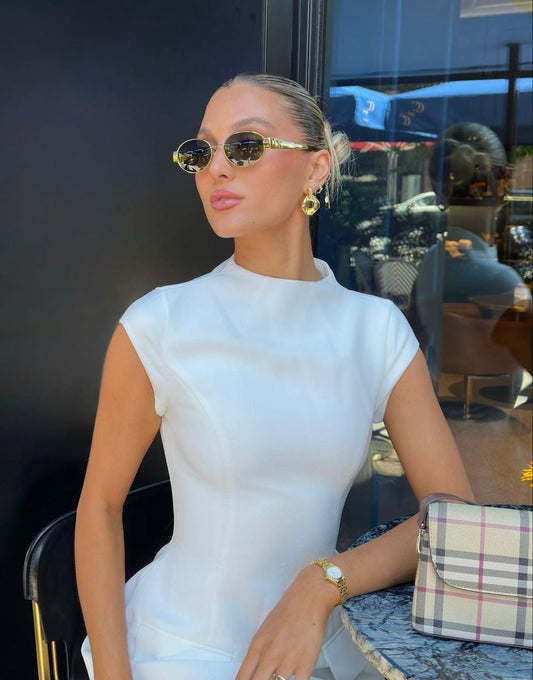 Runde Sonnenbrille | Metallrahmen | Polarisiert | Retro-Sonnenbrille | Damen-Sonnenbrille