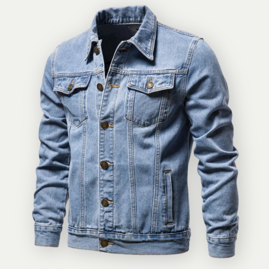 Jeansjacke – Lässige Slim-Fit-Jeansjacke für Herren-HauteBerlin