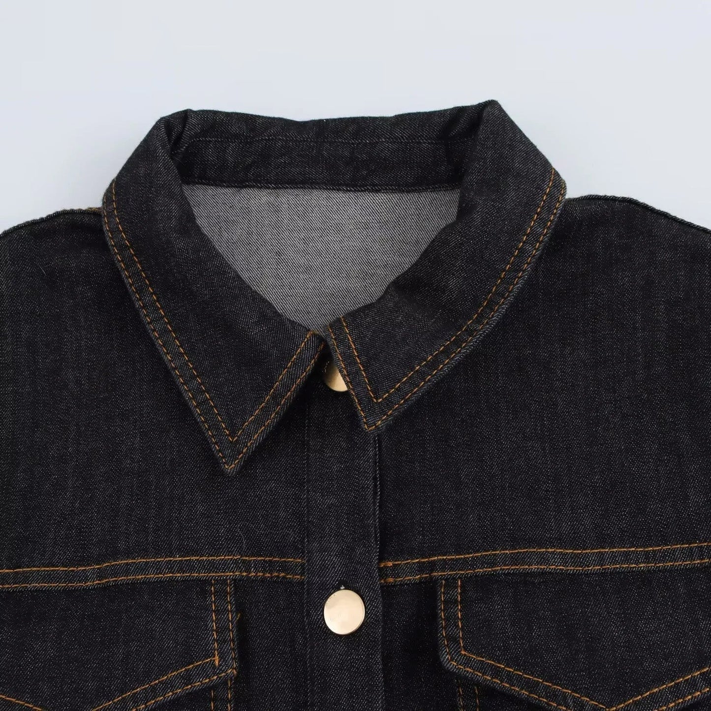 Jeanskleid – Langarm – Knopfleiste – Maxikleid – Hemdkleid-HauteBerlin