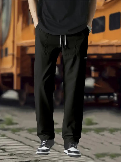 Jogginghose | Kordelzug | Freizeit | Gerade geschnittene Hose | Herrenhose-HauteBerlin