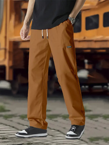 Jogginghose | Kordelzug | Freizeit | Gerade geschnittene Hose | Herrenhose-HauteBerlin