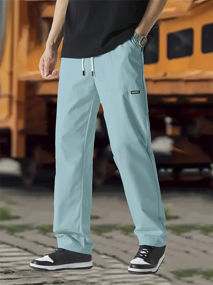 Jogginghose | Kordelzug | Freizeit | Gerade geschnittene Hose | Herrenhose-HauteBerlin