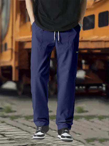 Jogginghose | Kordelzug | Freizeit | Gerade geschnittene Hose | Herrenhose-HauteBerlin