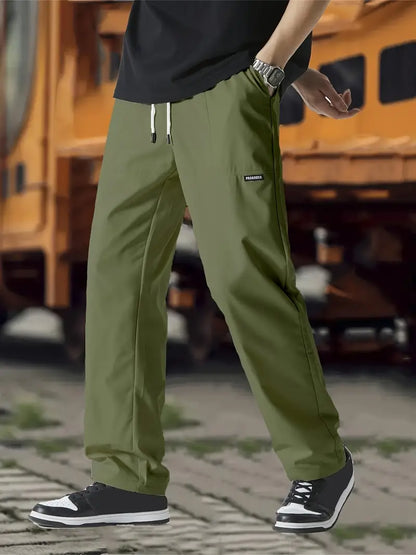 Jogginghose | Kordelzug | Freizeit | Gerade geschnittene Hose | Herrenhose-HauteBerlin