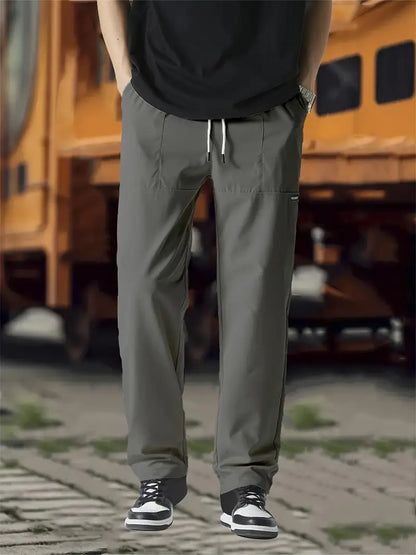 Jogginghose | Kordelzug | Freizeit | Gerade geschnittene Hose | Herrenhose-HauteBerlin