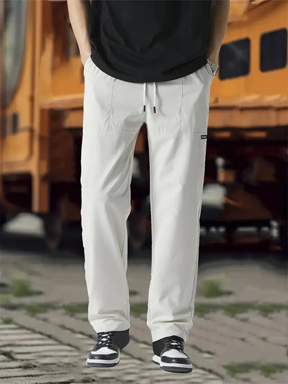 Jogginghose | Kordelzug | Freizeit | Gerade geschnittene Hose | Herrenhose-HauteBerlin