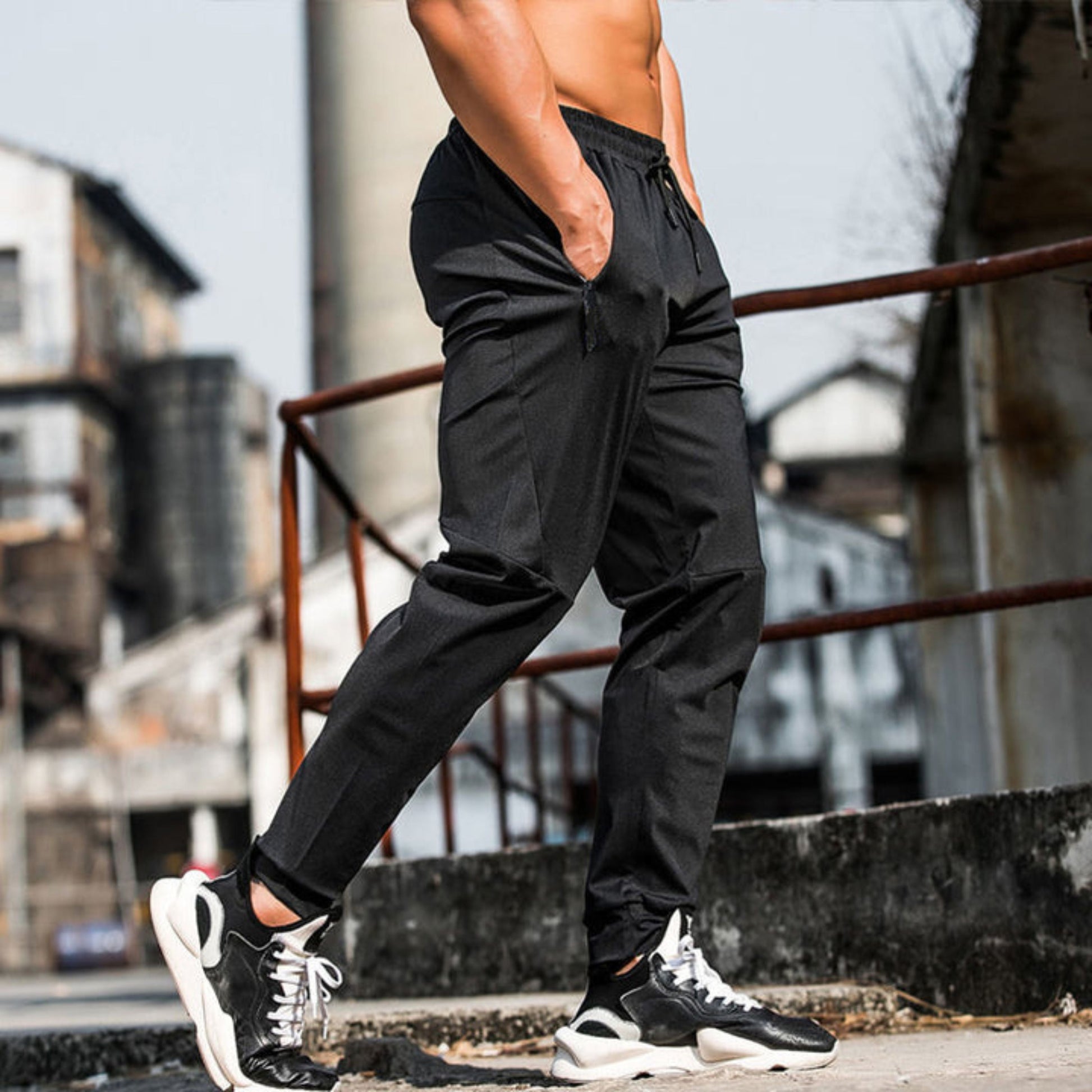 Jogginghose – Kordelzug – Leicht – Jogginghose – Activewear für Männer-HauteBerlin