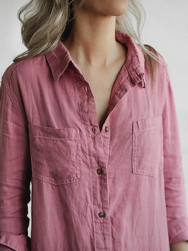 Jumpsuit | Loose Fit | Button Up | Langärmeliger Jumpsuit | Damenbekleidung-Leyna Moda