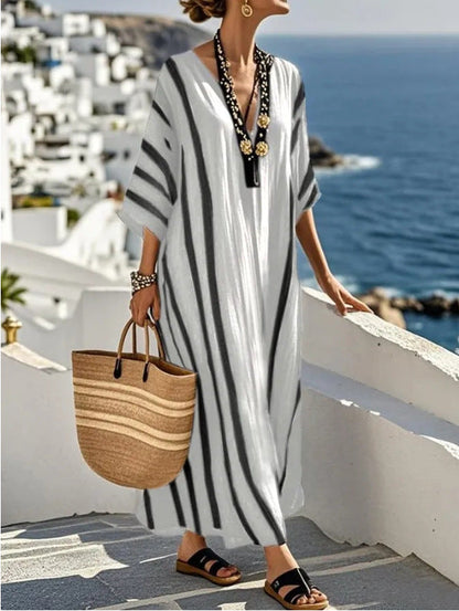 Kaftankleid | Damen Maxi-Sommerkleid | Lockere Passform-HauteBerlin