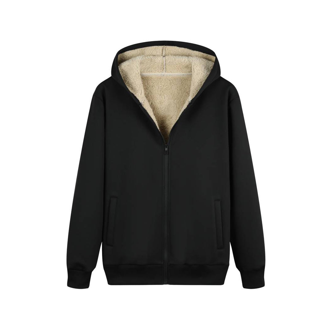 Kapuzen-Jogger-Set | Zip-Up | Fell gefüttert | Zweiteiliges Set | Herrenbekleidung-HauteBerlin