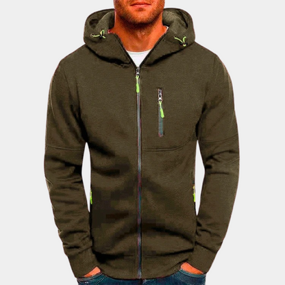Kapuzenjacke mit Reißverschluss | Warm | Taschen | Kapuzenjacke mit Reißverschluss | Herren-Kapuzenjacke-HauteBerlin