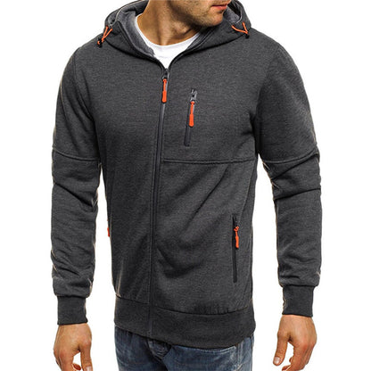 Kapuzenjacke mit Reißverschluss | Warm | Taschen | Kapuzenjacke mit Reißverschluss | Herren-Kapuzenjacke-HauteBerlin
