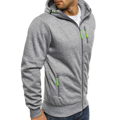 Kapuzenjacke mit Reißverschluss | Warm | Taschen | Kapuzenjacke mit Reißverschluss | Herren-Kapuzenjacke-HauteBerlin