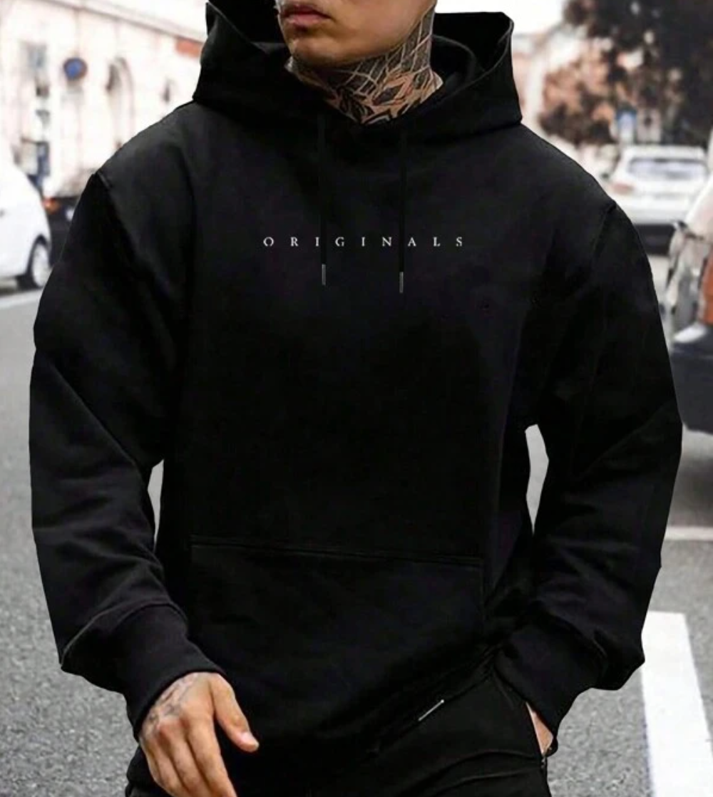 Kapuzenpulli - Gemütlicher Pullover-Hoodie mit Kordelzug für Männer-HauteBerlin