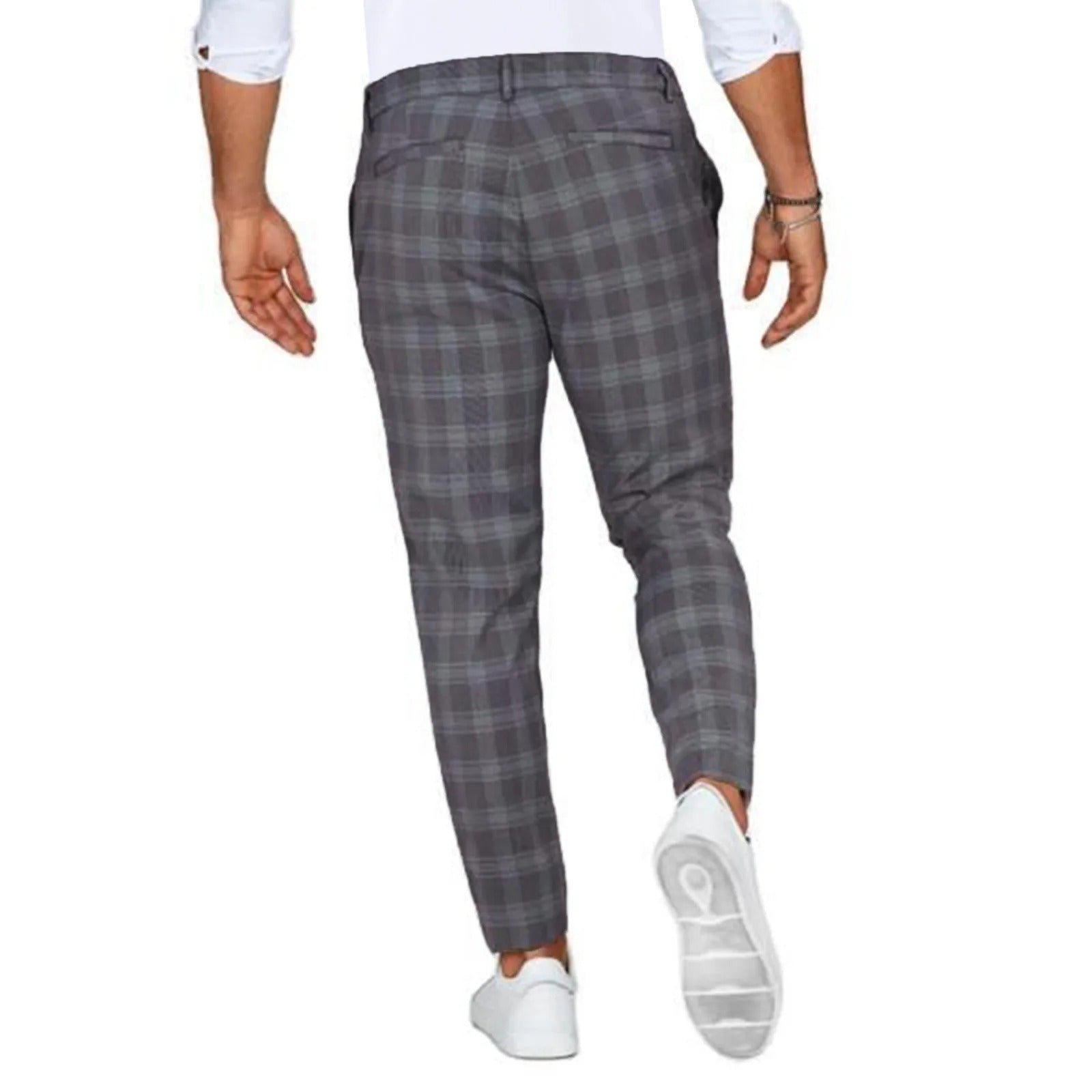 Karo-Hosen | Slim-Fit | Stretch | Herren Mode-Hosen | Herren-Hosen-HauteBerlin
