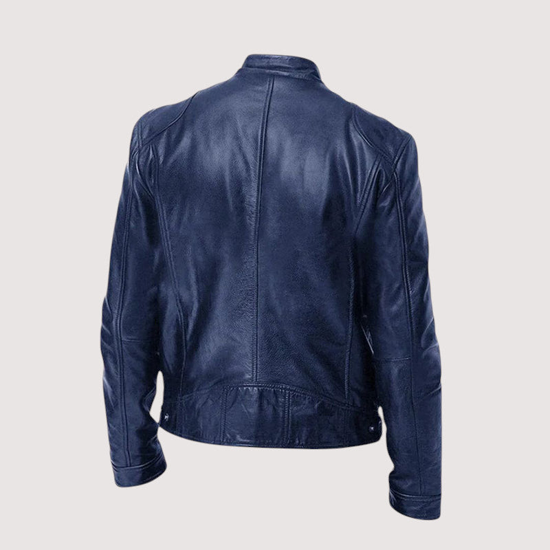 Kunstlederjacke - Regular Fit - Veganes Leder - Bikerjacke - Lederjacke für Männer-HauteBerlin
