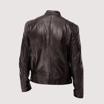 Kunstlederjacke - Regular Fit - Veganes Leder - Bikerjacke - Lederjacke für Männer-HauteBerlin