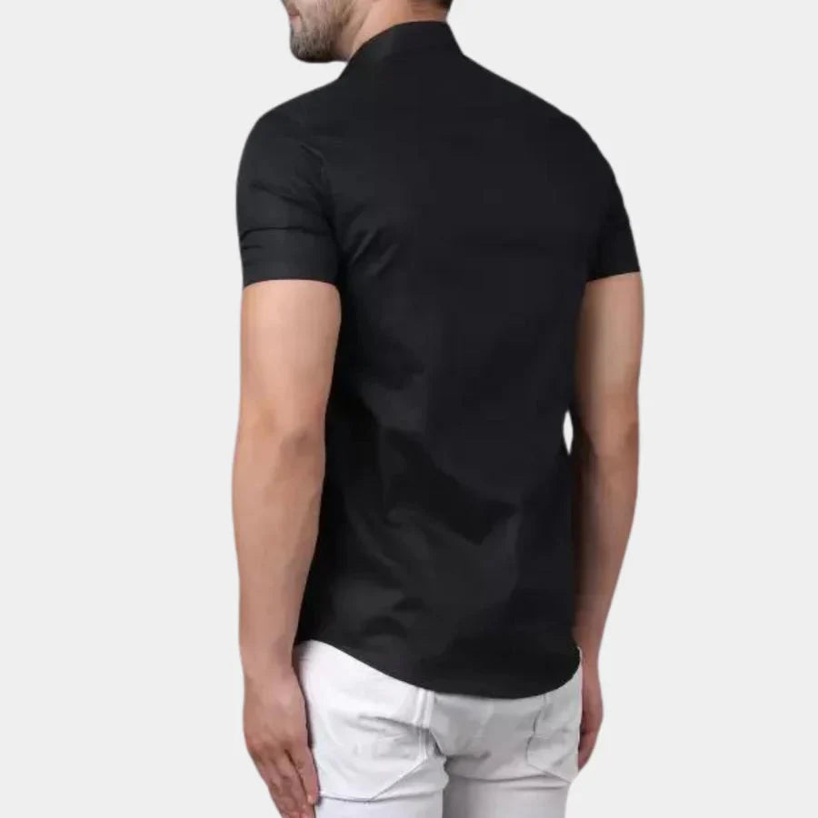 Kurzarmhemd | Slim Fit | Umlegekragen | Hemd mit Knöpfen | Herrenhemd-HauteBerlin