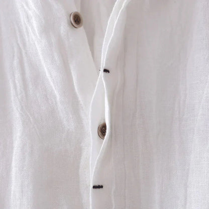 Kurzarmhemd – locker geschnitten – leicht – Button-down-Hemd – Herrenhemden-HauteBerlin