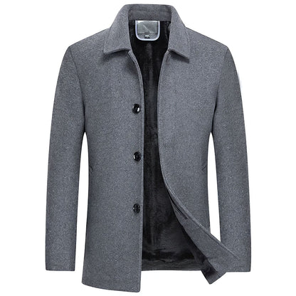 Kurzer Trenchcoat – Einreihig – Maßgeschneidert – Winter-Trenchcoat – Herrenjacke-HauteBerlin