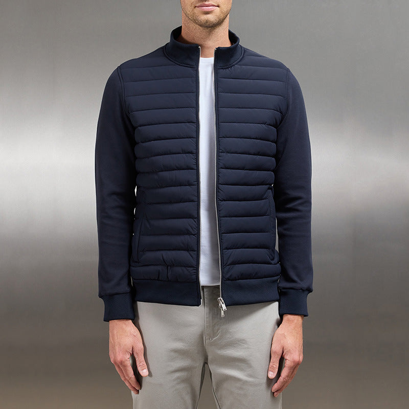 Langarm-Gilet | Reißverschluss | Gefüttert | Sommerjacke | Herrenjacke-HauteBerlin