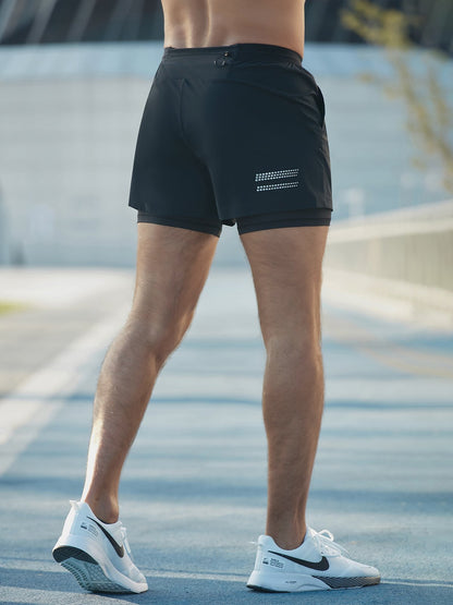 Laufshorts - 2-in-1 - Quick Dry - Gym Shorts - Herrenshorts-HauteBerlin