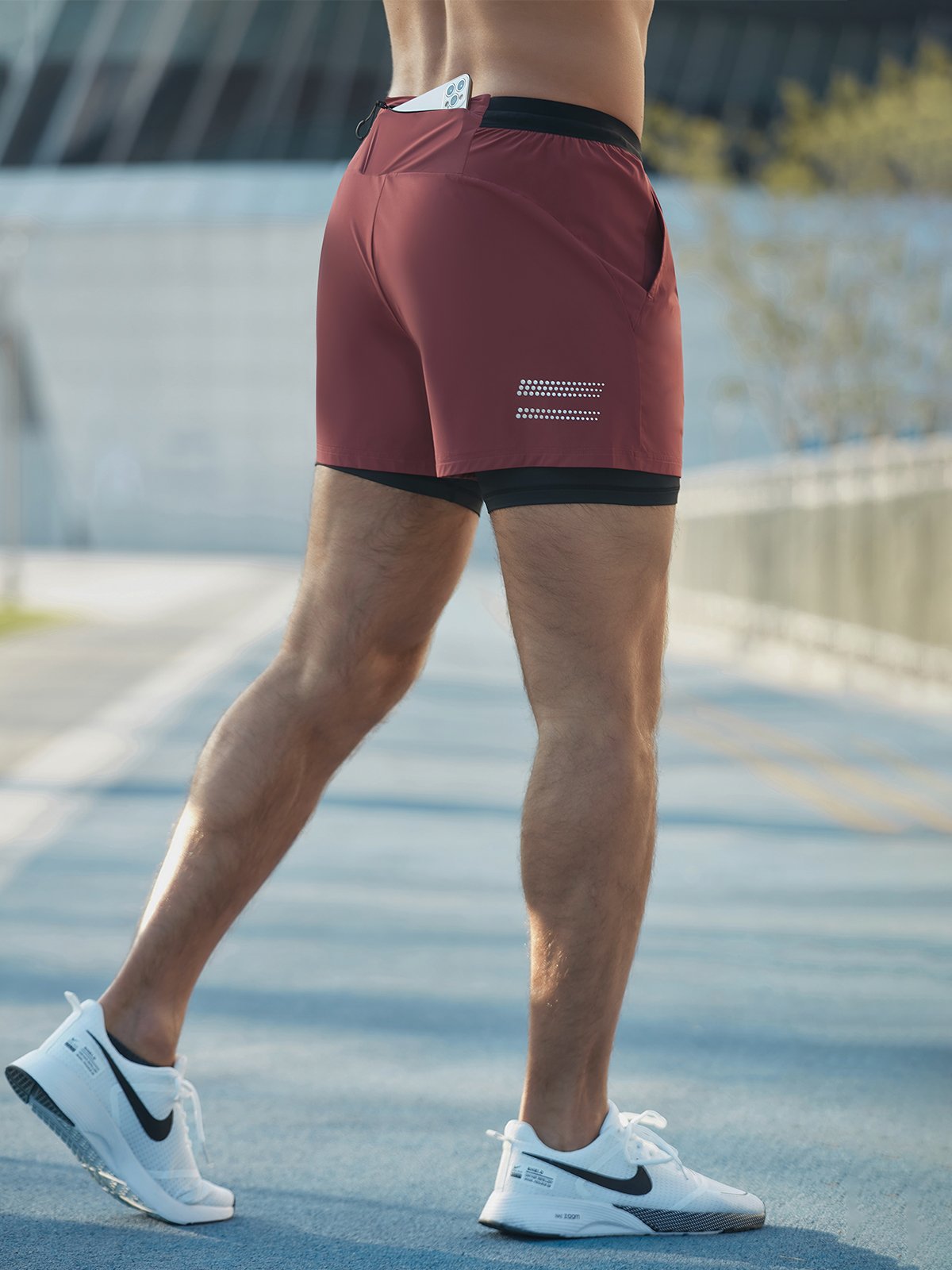 Laufshorts - 2-in-1 - Quick Dry - Gym Shorts - Herrenshorts-HauteBerlin