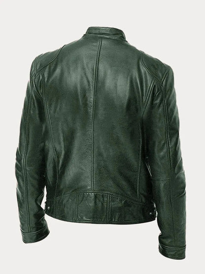 Lederjacke | Zip-Up | Regular Fit | Bikerjacke | Herren Lederjacke-HauteBerlin