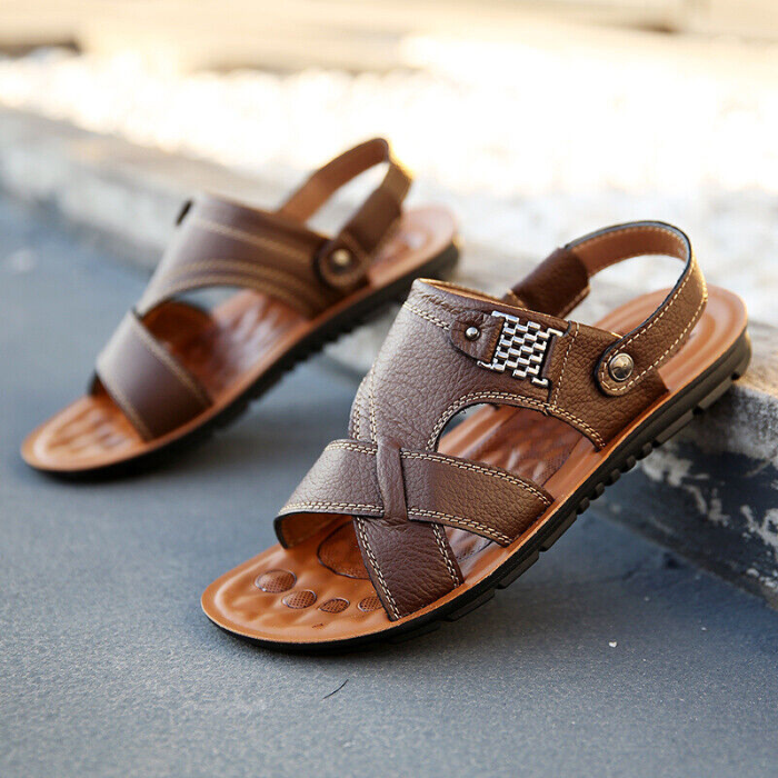 Ledersandalen – Ergonomisch – Sport – Orthopädische Sandalen – Herrensandalen-HauteBerlin