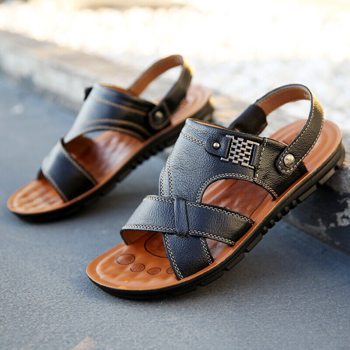 Ledersandalen – Ergonomisch – Sport – Orthopädische Sandalen – Herrensandalen-HauteBerlin