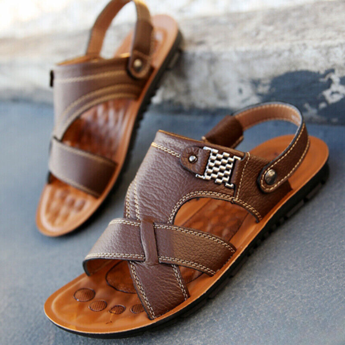 Ledersandalen – Ergonomisch – Sport – Orthopädische Sandalen – Herrensandalen-HauteBerlin