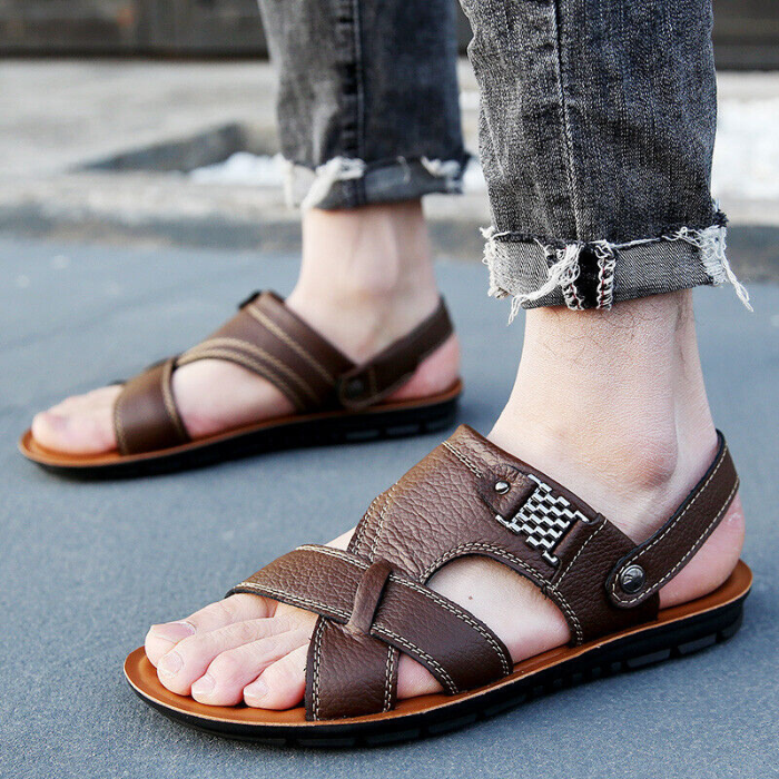 Ledersandalen – Ergonomisch – Sport – Orthopädische Sandalen – Herrensandalen-HauteBerlin
