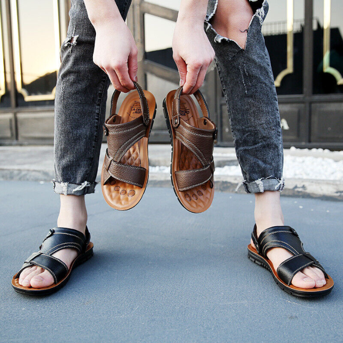 Ledersandalen – Ergonomisch – Sport – Orthopädische Sandalen – Herrensandalen-HauteBerlin