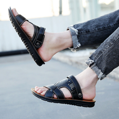 Ledersandalen – Ergonomisch – Sport – Orthopädische Sandalen – Herrensandalen-HauteBerlin