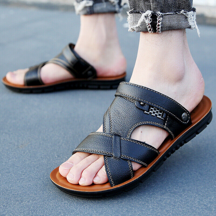 Ledersandalen – Ergonomisch – Sport – Orthopädische Sandalen – Herrensandalen-HauteBerlin