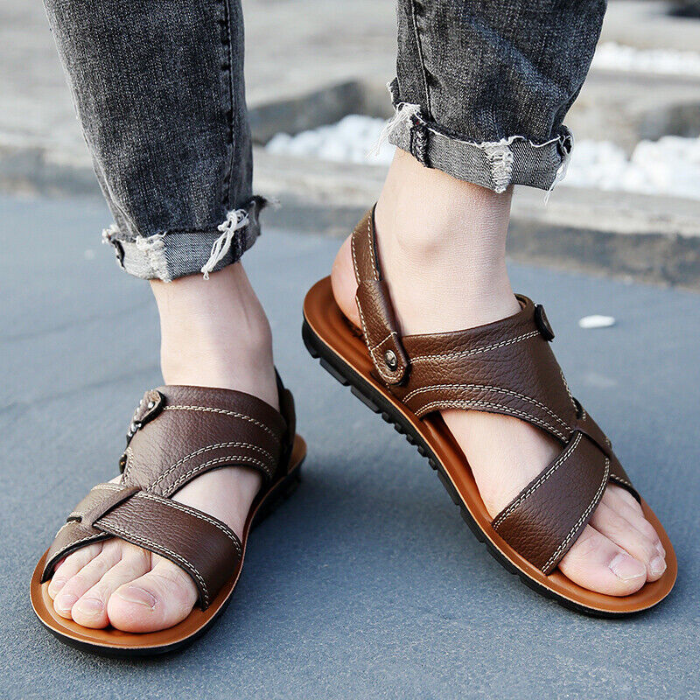 Ledersandalen – Ergonomisch – Sport – Orthopädische Sandalen – Herrensandalen-HauteBerlin