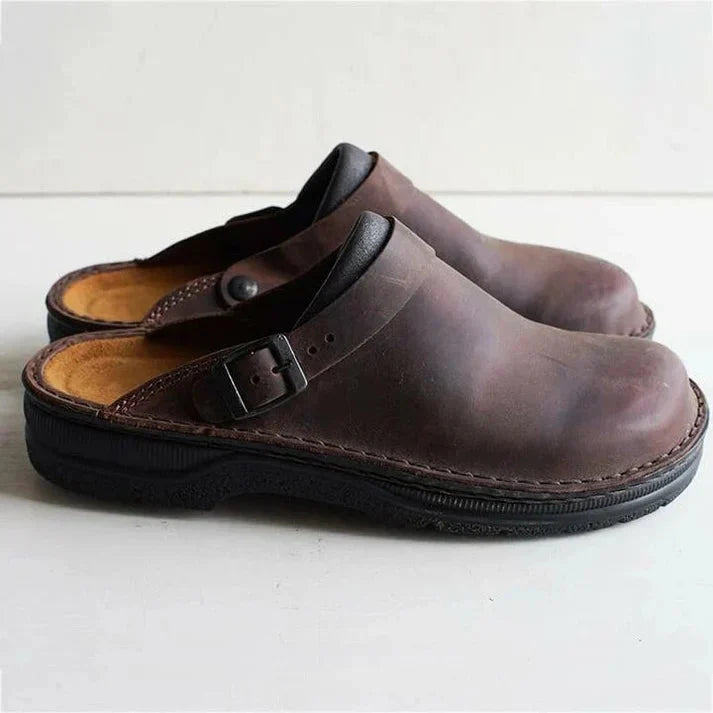 Ledersandalen - Orthopädisch - Ergonomisch - Pantoletten Schuhe - Herrenschuhe-HauteBerlin