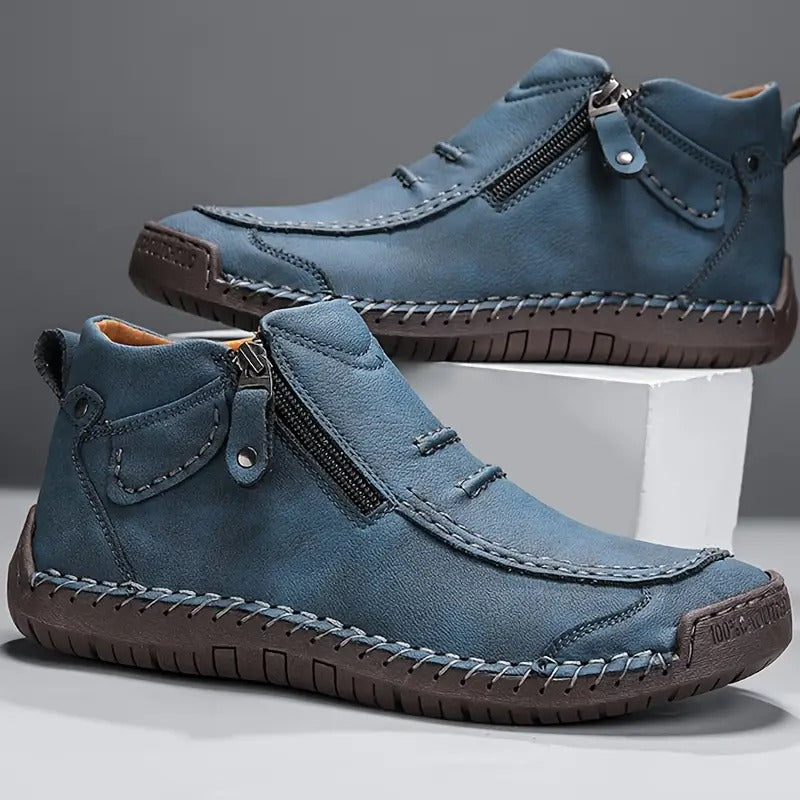 Lederschuhe - Rutschfest - Orthopädisch - Lederstiefel - Herrenschuhe-HauteBerlin