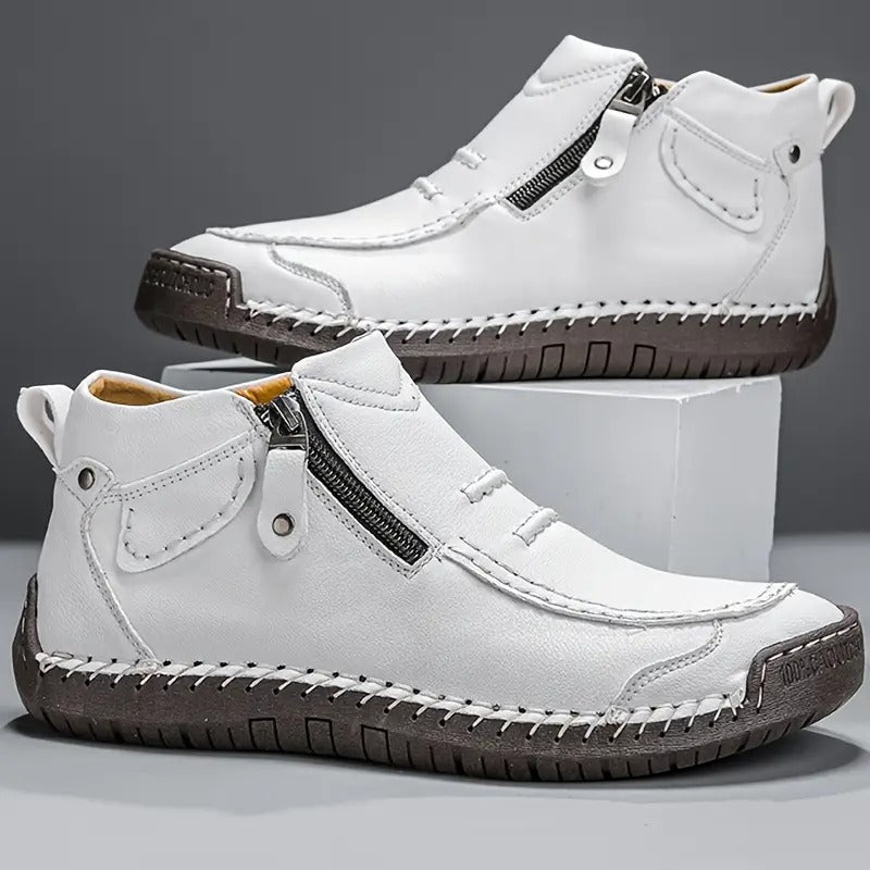 Lederschuhe - Rutschfest - Orthopädisch - Lederstiefel - Herrenschuhe-HauteBerlin