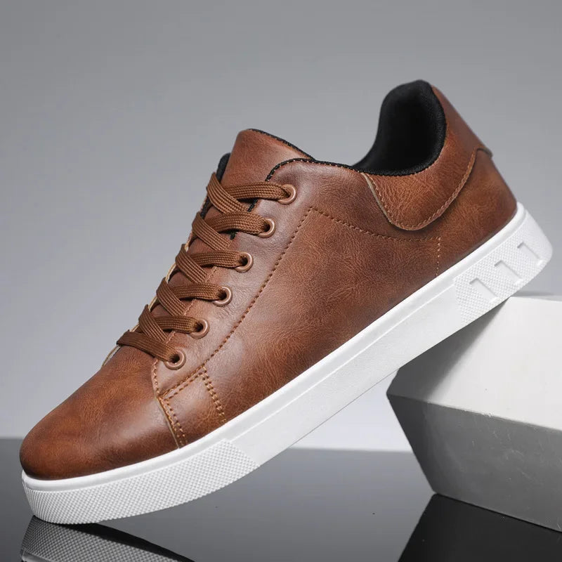 Ledersneakers | Lässig | Schnürsenkel | Trendy Sneakers | Herrensneakers-HauteBerlin