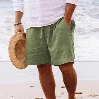 Leinen-Shorts | Lockere Passform | Kordelzug | Sommer-Shorts | Herrenshorts-HauteBerlin