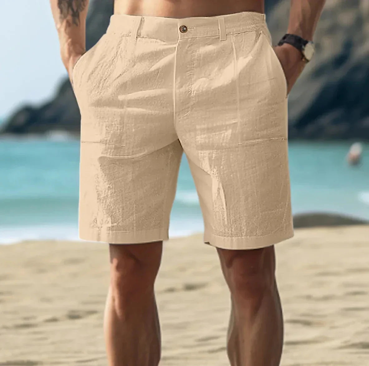 Leinen Shorts für Männer-HauteBerlin