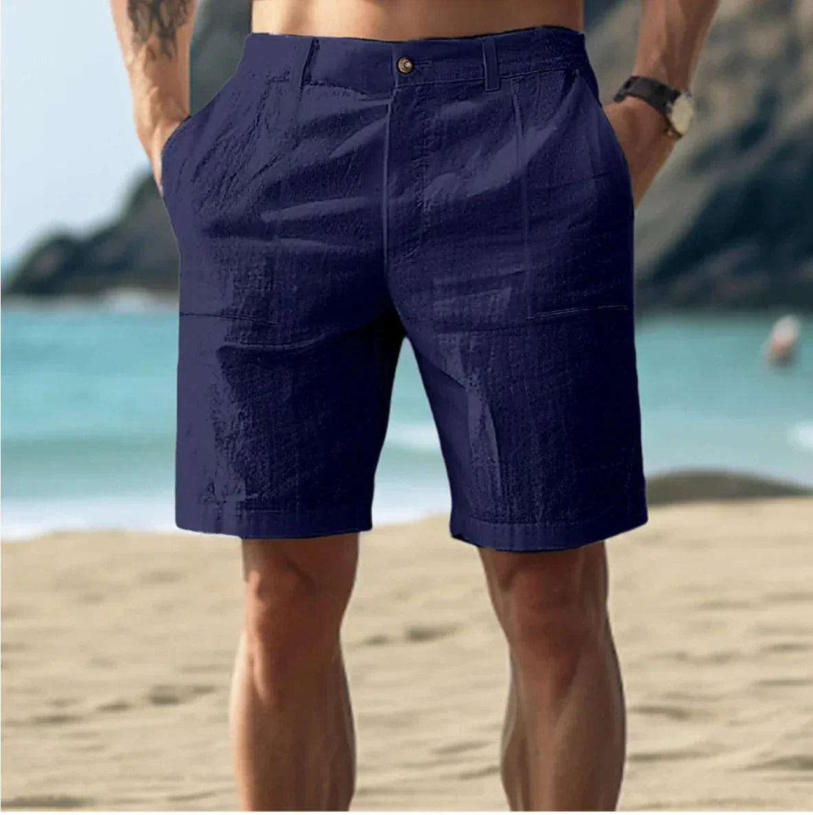 Leinen Shorts für Männer-HauteBerlin